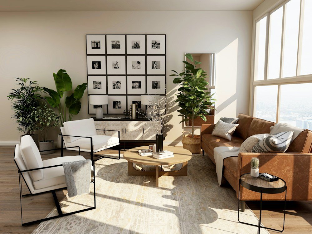 Illustrative contemporary apartment interior
